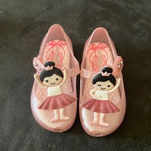 Mini Melissa ballerina sandals size 7